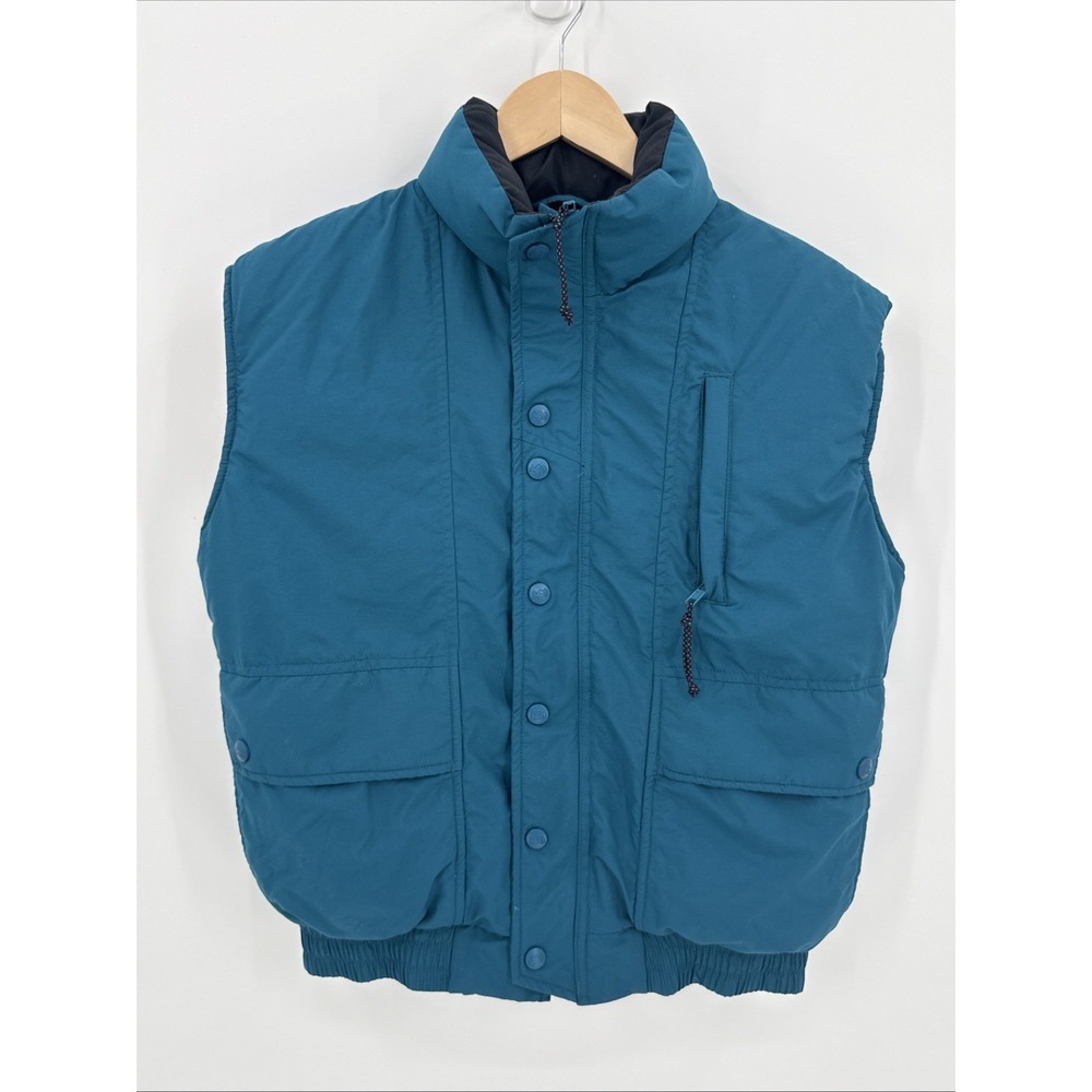 Vintage REI Womens Teal Blue Goose Down Puffer Vest Size XS Retro Gorpcore